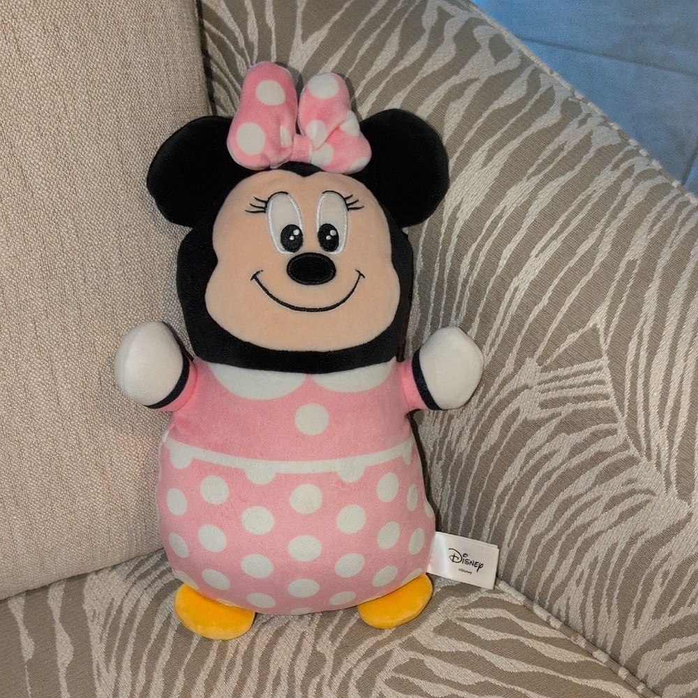 Disney Minnie Mouse Plush Toy - Pink and Yellow Polka Dots
